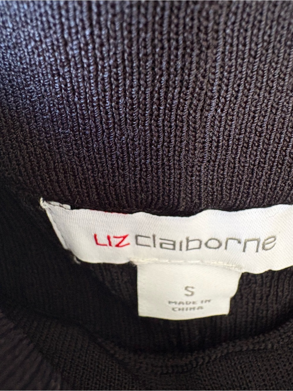Liz Claiborne size sm Black Textured Maxi Skirt Women's Elegant stretchy A-Line - Picture 4 of 6